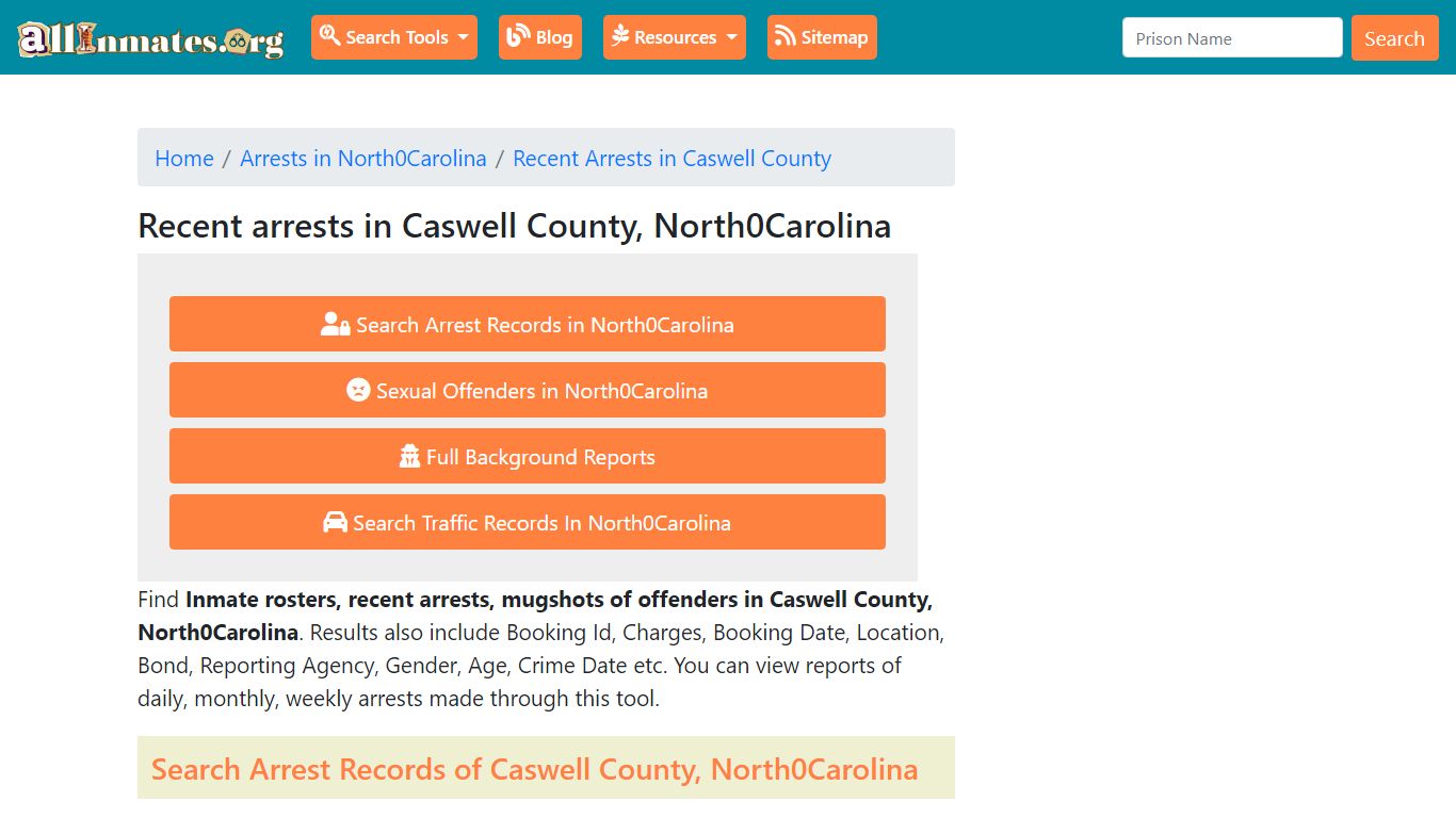 Recent arrests in Caswell County, North Carolina | Mugshots, Rosters ...